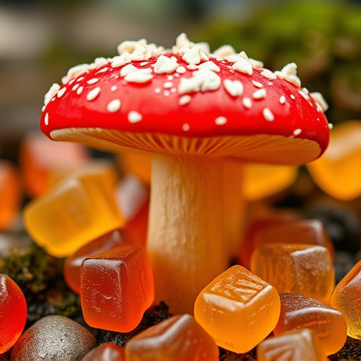 Amanita Magic Mushroom Gummies Close-Up