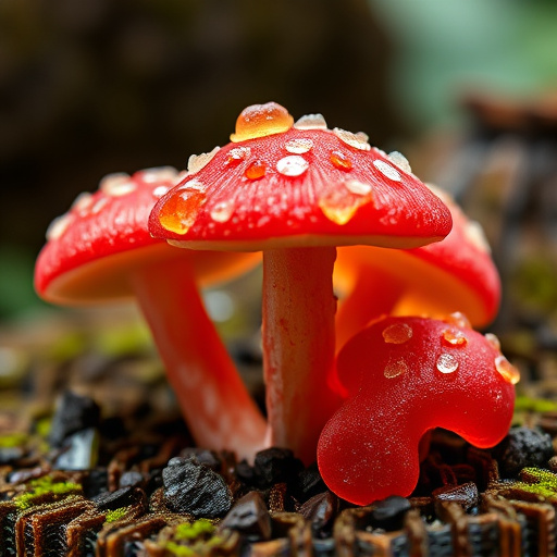 Amanita Magic Mushroom Gummies Close-Up