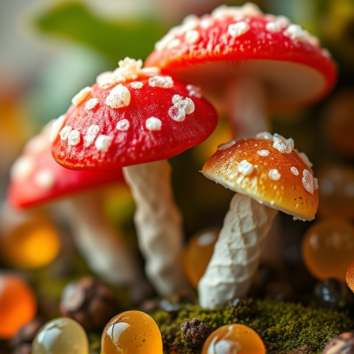 Amanita Magic Mushroom Gummies Close-Up