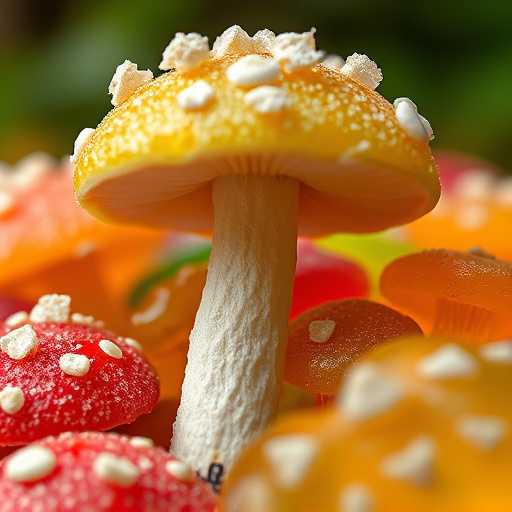 Amanita Magic Mushroom Gummies Close-Up