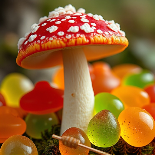 Amanita Magic Mushroom Gummies Close-Up