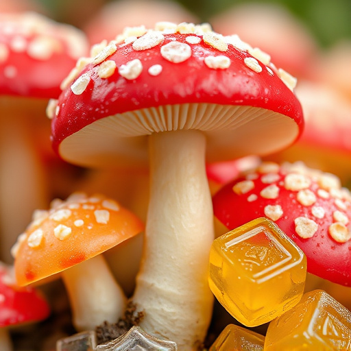 Amanita Magic Mushroom Gummies Close-Up