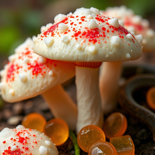 Amanita Magic Mushroom Gummies Close-Up