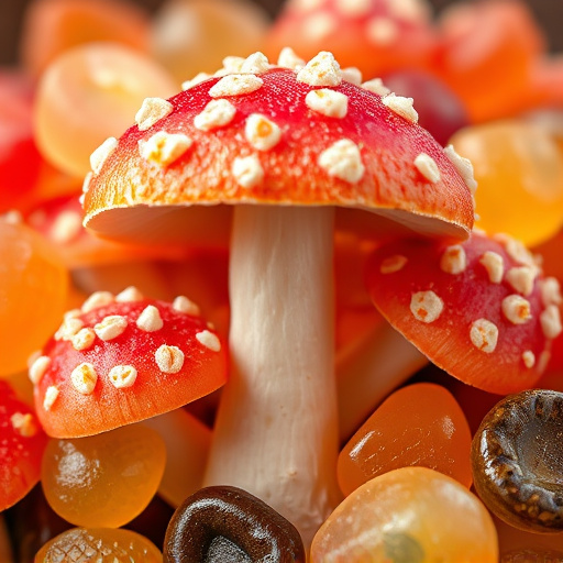 Amanita Magic Mushroom Gummies Close-Up