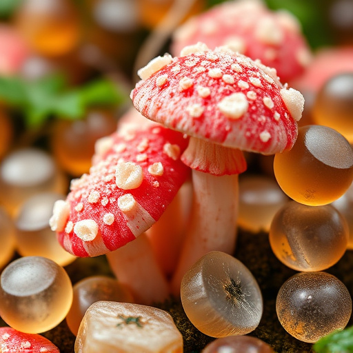 Amanita Magic Mushroom Gummies Close-Up