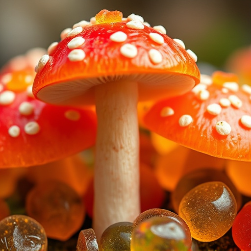 Amanita Magic Mushroom Gummies Close-Up