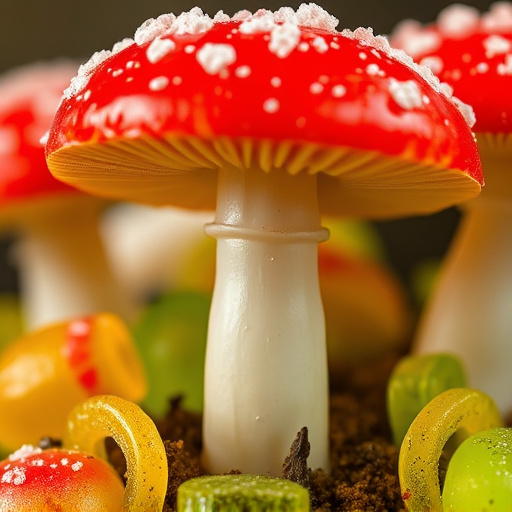 Amanita Magic Mushroom Gummies Close-Up