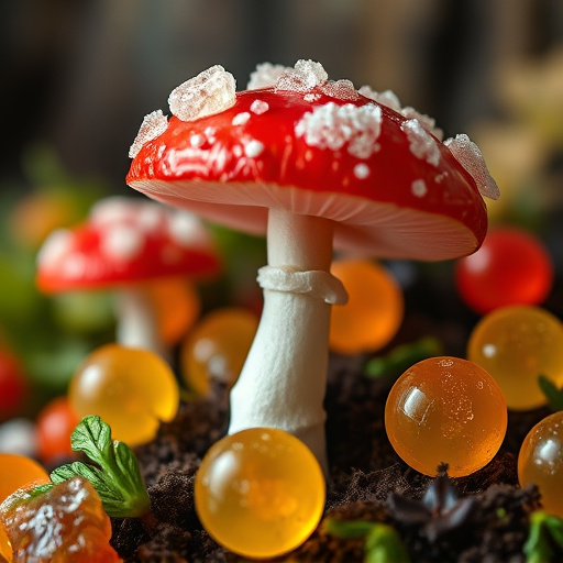 Amanita Magic Mushroom Gummies Close-Up