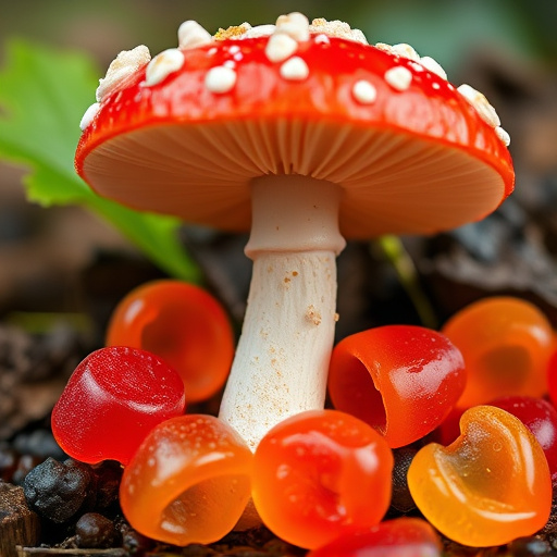 Amanita Magic Mushroom Gummies Close-Up