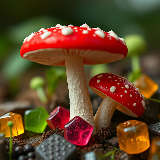 Amanita Magic Mushroom Gummies Close-Up