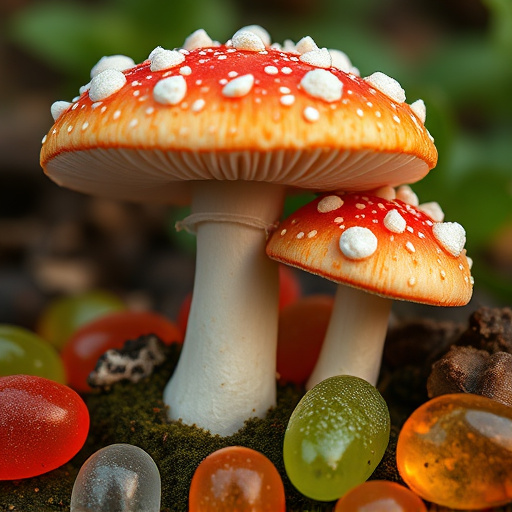 Amanita Magic Mushroom Gummies Close-Up