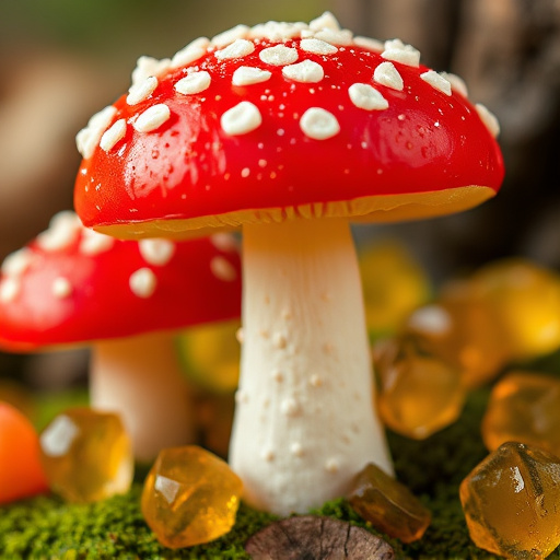 Amanita Magic Mushroom Gummies Close-Up