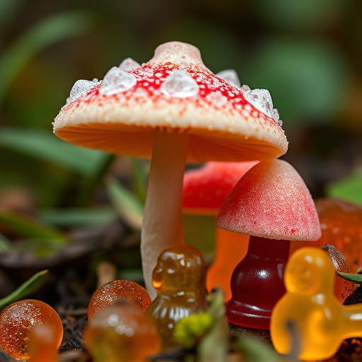 Amanita Magic Mushroom Gummies Close-Up