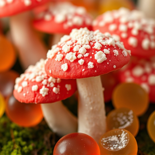 Amanita Magic Mushroom Gummies Close-Up