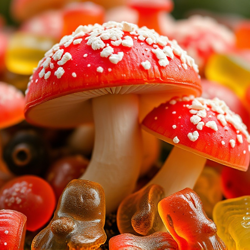 Amanita Magic Mushroom Gummies Close-Up