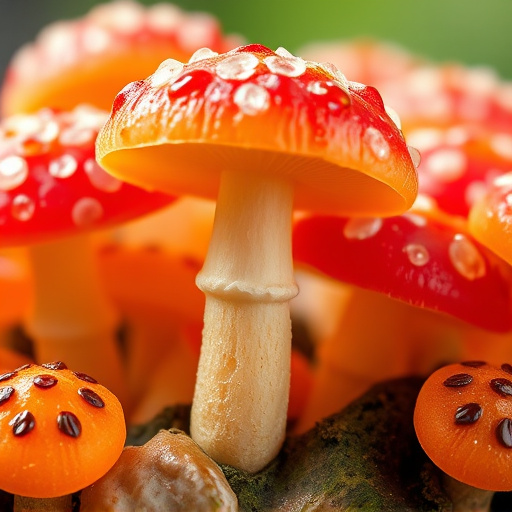 Amanita Magic Mushroom Gummies Close-Up