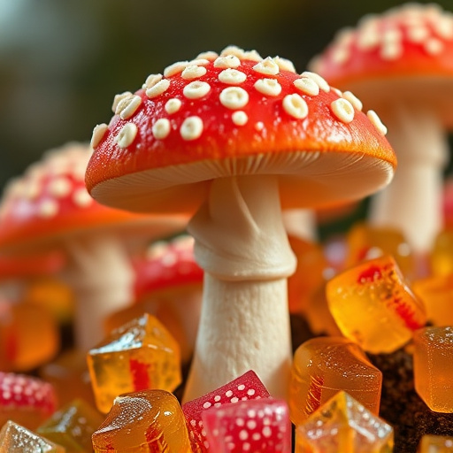 Amanita Magic Mushroom Gummies Close-Up