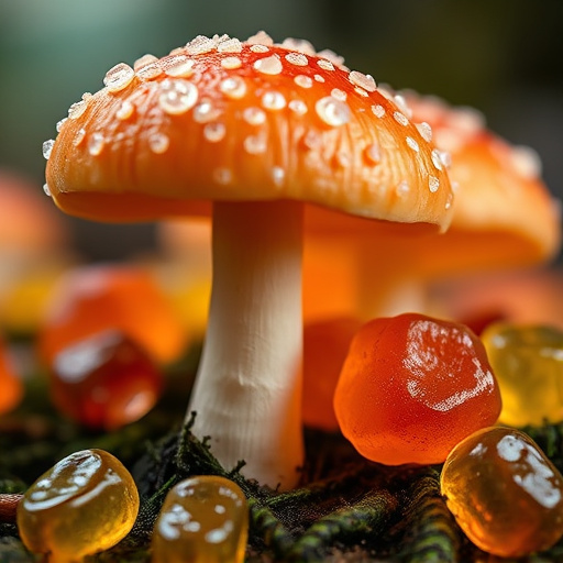 Amanita Magic Mushroom Gummies Close-Up