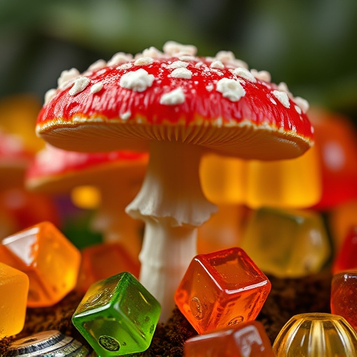 Amanita Magic Mushroom Gummies Close-Up