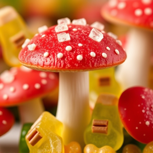 Amanita Magic Mushroom Gummies Close-Up