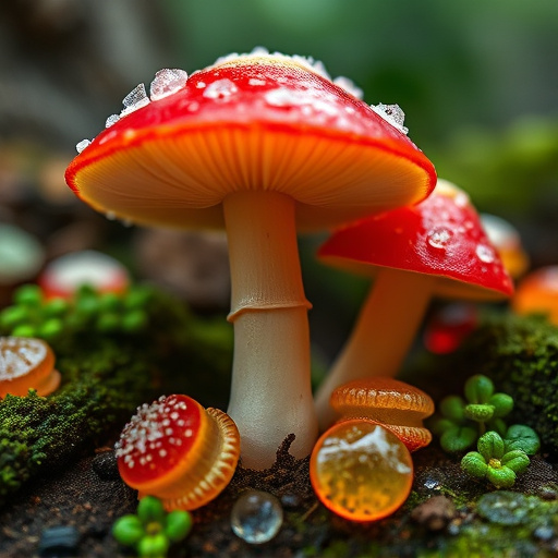 Amanita Magic Mushroom Gummies Close-Up