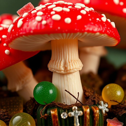 Amanita Magic Mushroom Gummies Close-Up