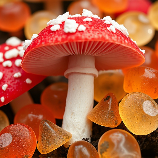 Amanita Magic Mushroom Gummies Close-Up