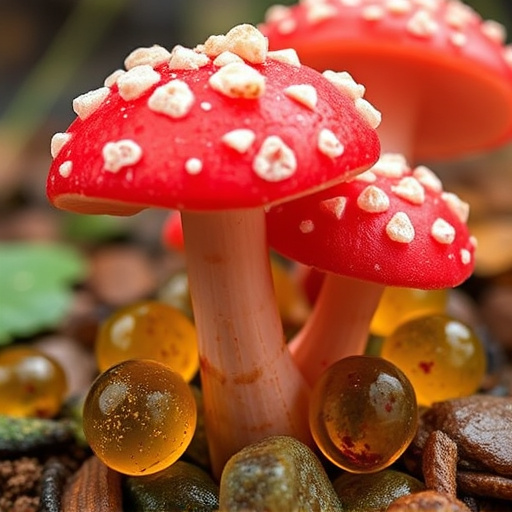 Amanita Magic Mushroom Gummies Close-Up