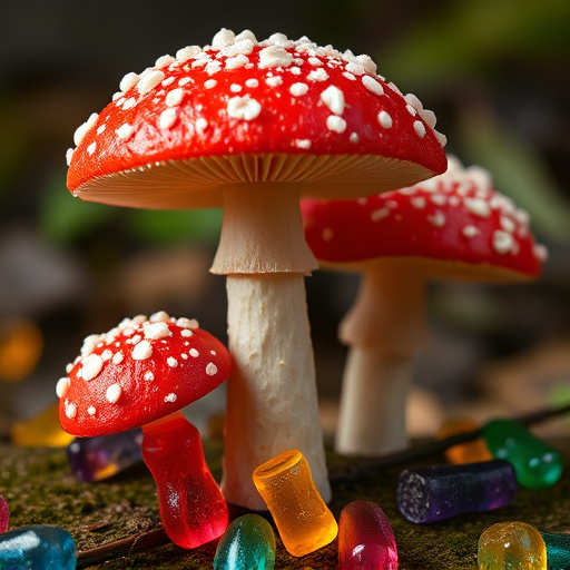 Amanita Magic Mushroom Gummies Close-Up