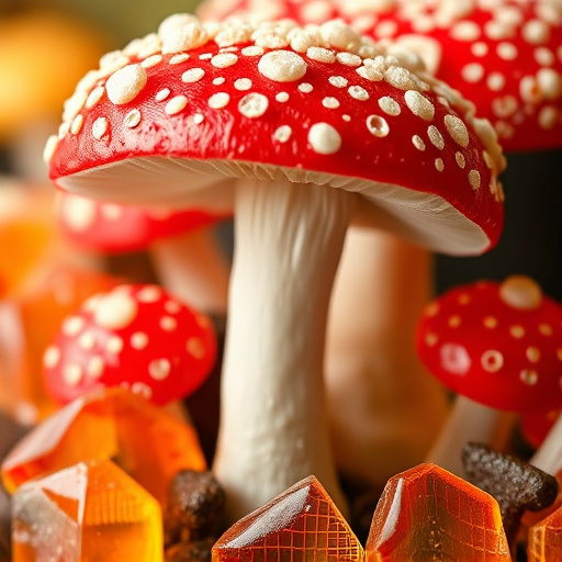 Amanita Magic Mushroom Gummies Close-Up