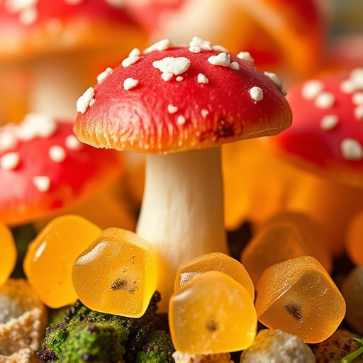 Amanita Magic Mushroom Gummies Close-Up