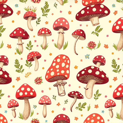 Artistic Magic Mushroom Chocolates Patterns