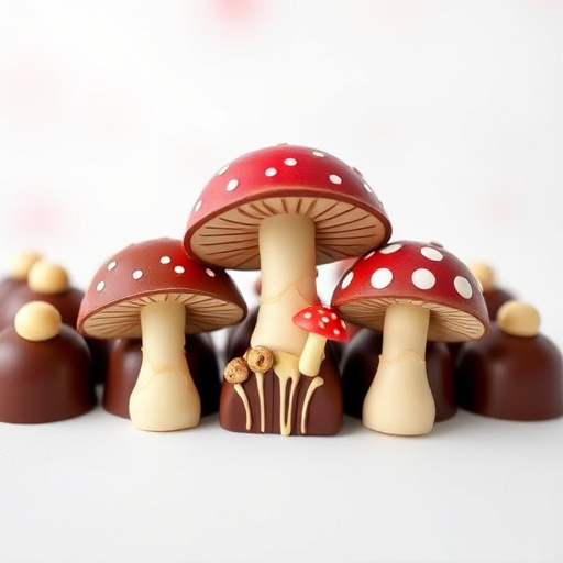 Artistic Magic Mushroom Chocolates Patterns