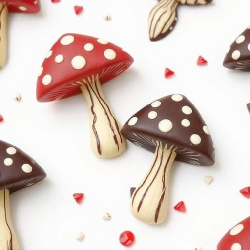 Artistic Magic Mushroom Chocolates Patterns