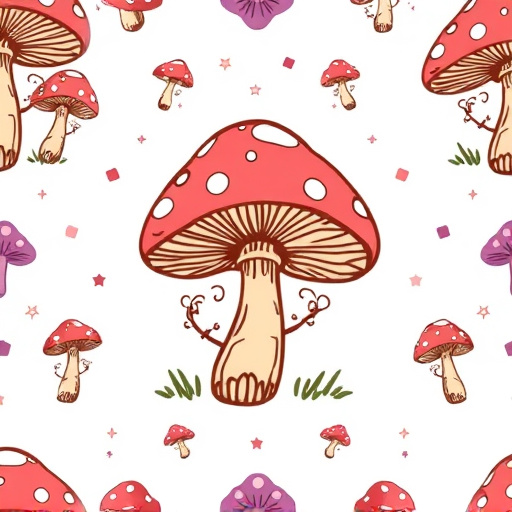 Artistic Magic Mushroom Chocolates Patterns