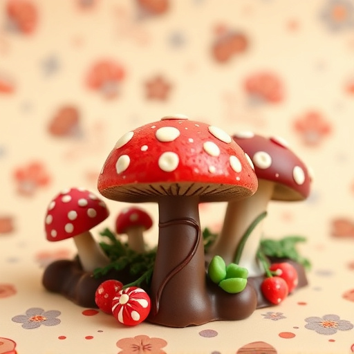 Artistic Magic Mushroom Chocolates Patterns