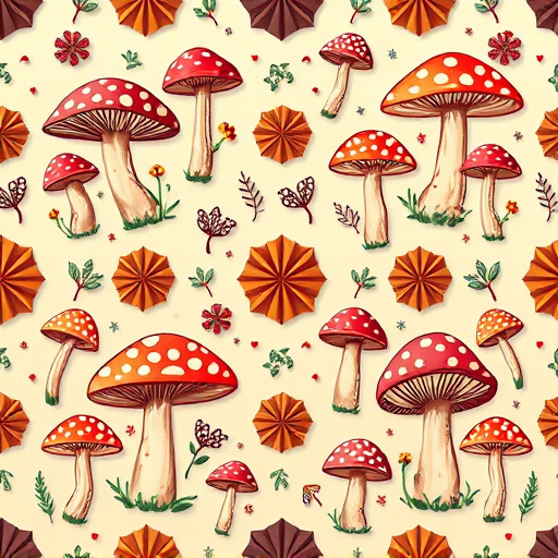 Artistic Magic Mushroom Chocolates Patterns