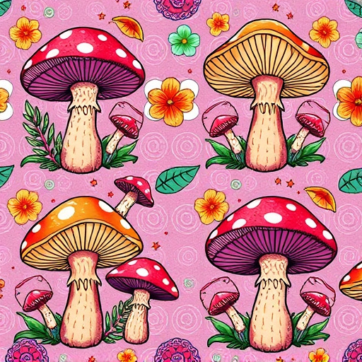 Artistic Magic Mushroom Gummies Patterns