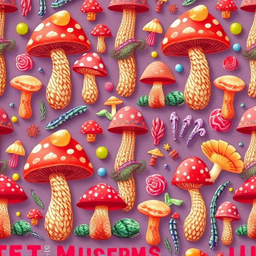 Artistic Magic Mushroom Gummies Patterns