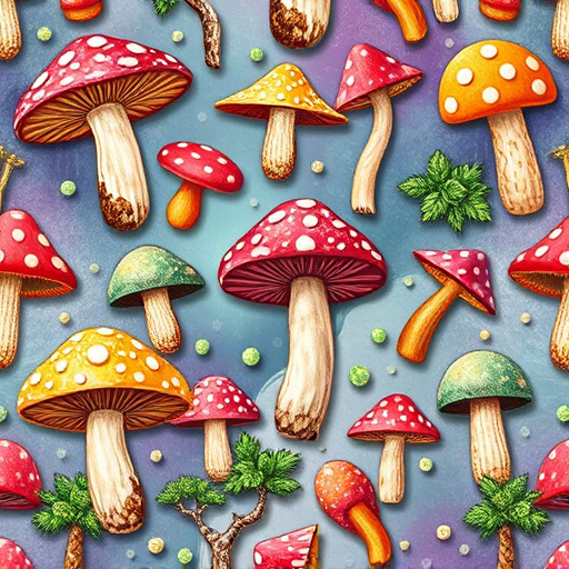 Artistic Magic Mushroom Gummies Patterns