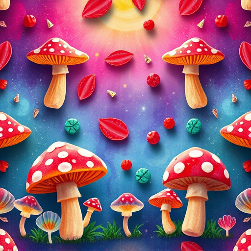 Artistic Magic Mushroom Gummies Patterns