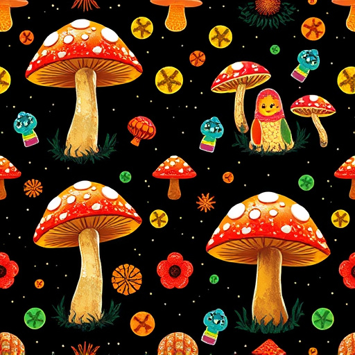 Artistic Magic Mushroom Gummies Patterns