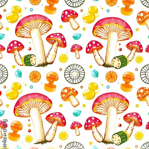 Artistic Magic Mushroom Gummies Patterns