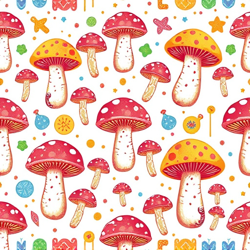 Artistic Magic Mushroom Gummies Patterns