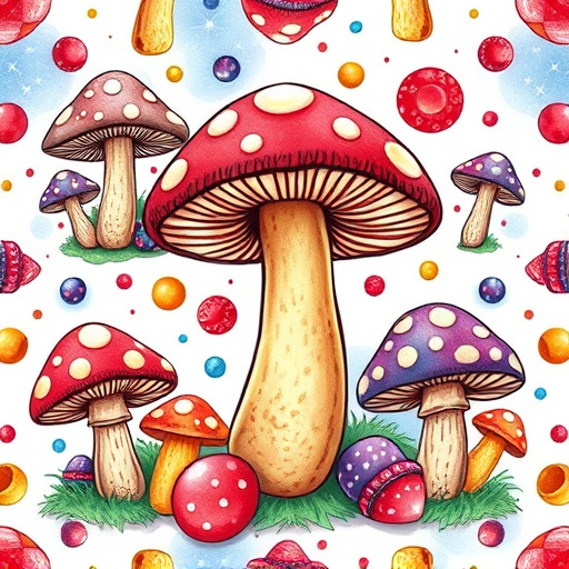 Artistic Magic Mushroom Gummies Patterns