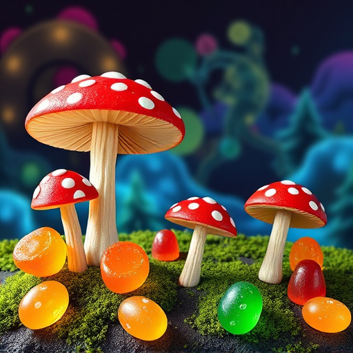 Artistic Magic Mushroom Gummies Patterns