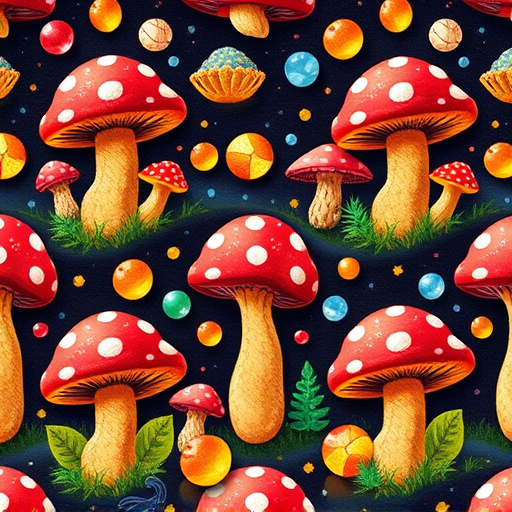 Artistic Magic Mushroom Gummies Patterns