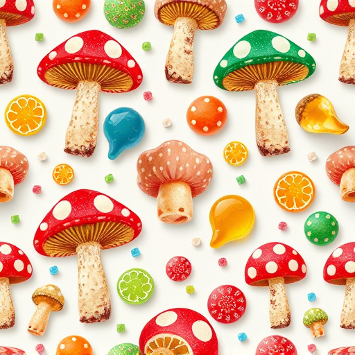 Artistic Magic Mushroom Gummies Patterns