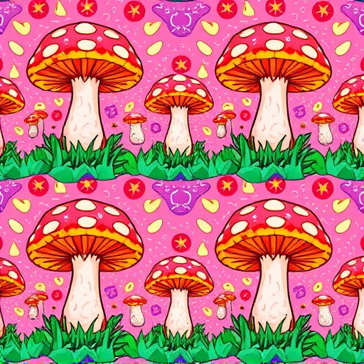 Artistic Magic Mushroom Gummies Patterns