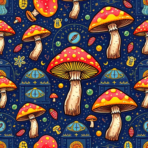 Artistic Magic Mushroom Gummies Patterns